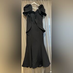 Size 52 Black Evening Gown.